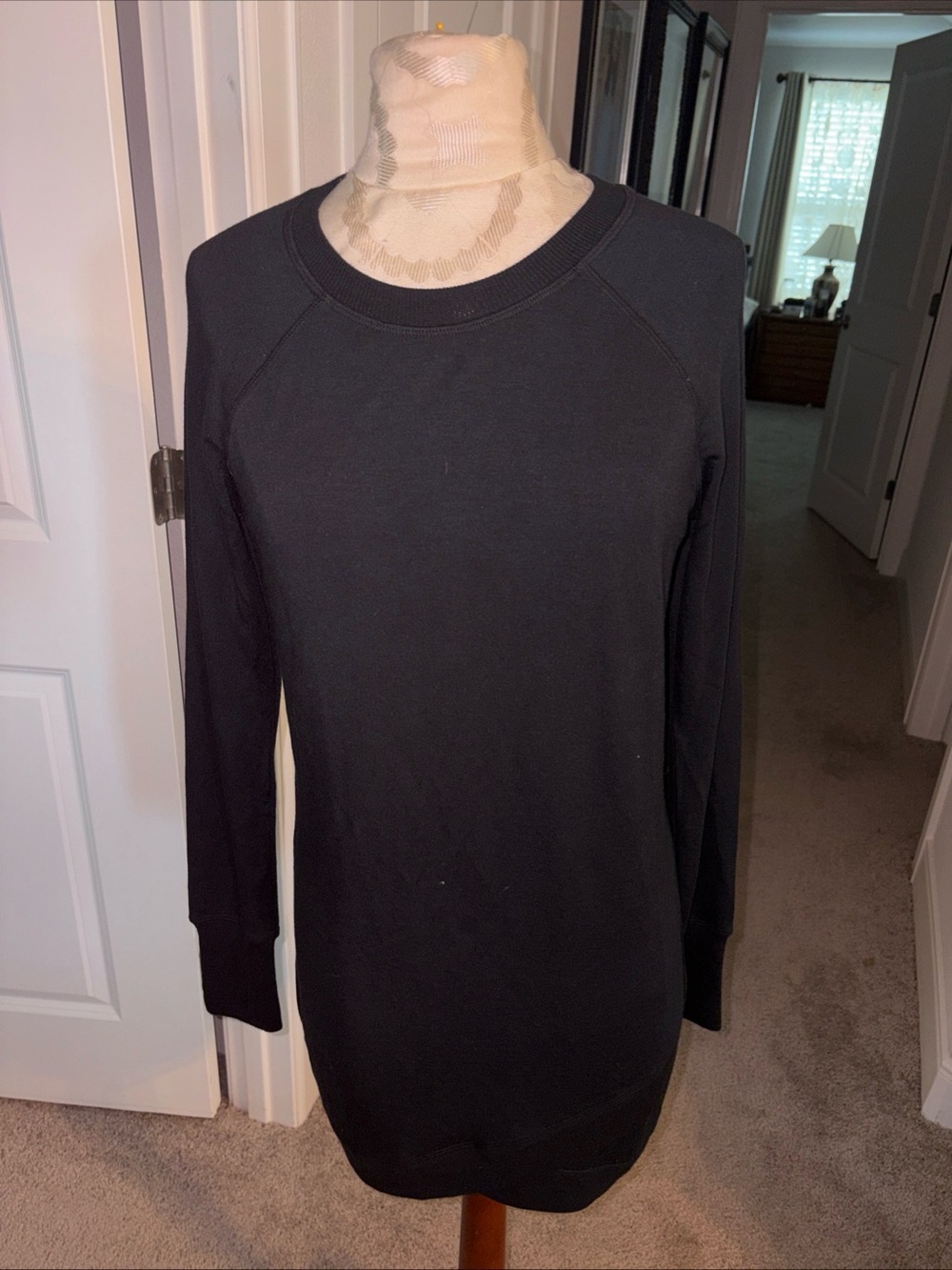 Athleta Black Long Sleeve Tunic Dress
